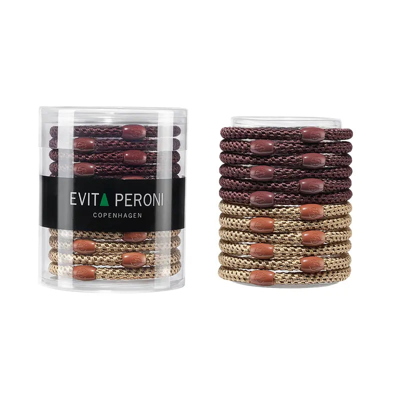 Roxanne Thin Hair Tie Ponytail Holder Pony Elastic(12 pcs) - EVITA PERONI OFFICIAL